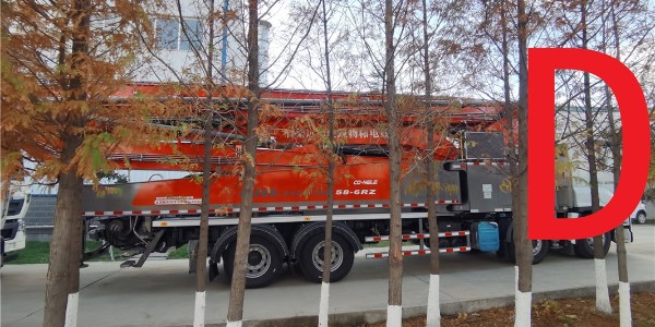 泵車換油完畢，啟動自動泵送